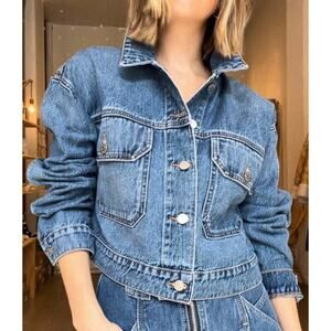 Ética River Crop Denim Jacket - Size S - New Without Tags
